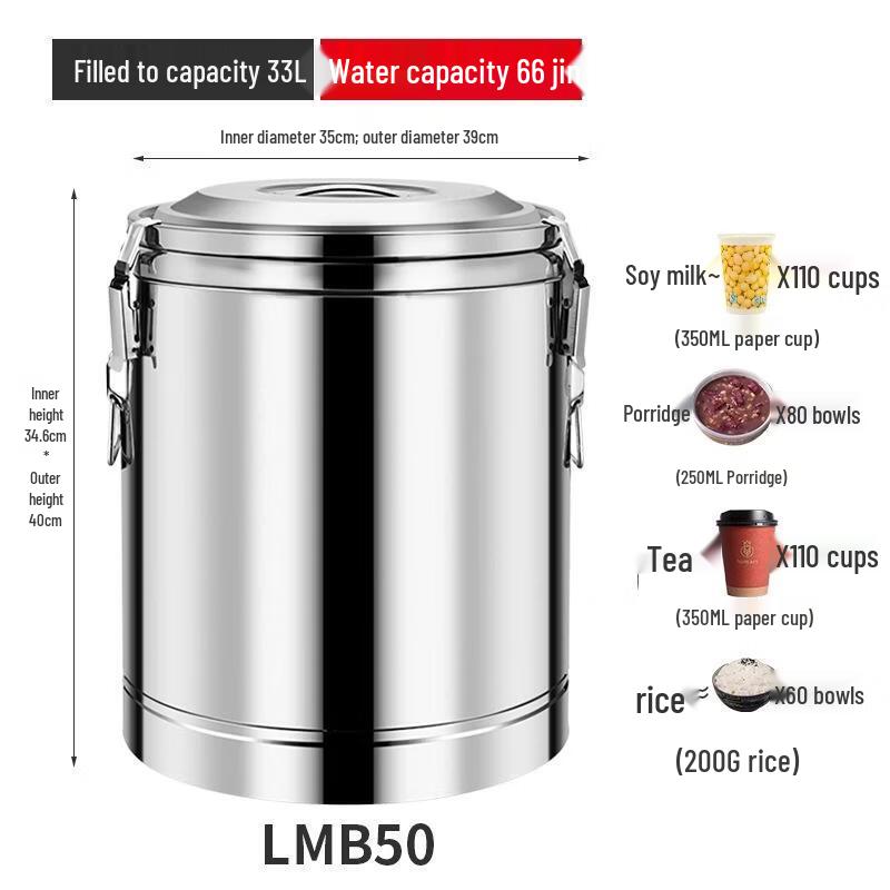 JINGRX 304 Stainless Steel Insulated Food Container