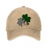 Plaid Shamrock Baseball Cap Washed Baseball Cap