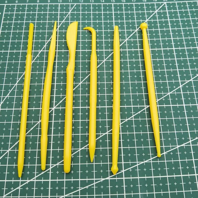 Tools Plastic Pottery Clay Sculpting Cook Decorating Supplies Double-Head for Adults Kids Beginners 6/14Pcs