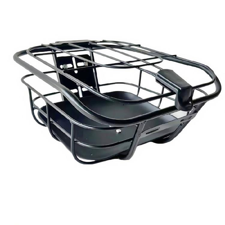 Metal Bicycles Basket for Heavy Loads Large Capacity Storage Robust Bike Carriers Basket Bike Rack for Electric Bikes