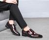 Office Men's Shoes Fashion Shiny Patent Leather Shoes Casual Luxury Business Wedding Shoes Men Oxford 38-48