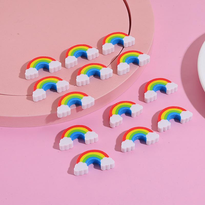 Rainbow Eraser: Colorful Stationery for Kids, School Prizes, Creative Office Use
