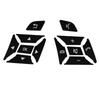 Autocolant negru pentru comutatorul de buton al volanului pentru Mercedes Benz ABCE Ml Gl Cla Gla Glk SL Class W176 W212 W204