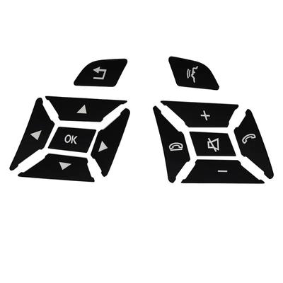Autocolant negru pentru comutatorul de buton al volanului pentru Mercedes Benz ABCE Ml Gl Cla Gla Glk SL Class W176 W212 W204