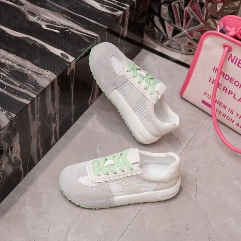 Summer thin women's shoes new mesh little white shoes versatile comfortable breathable thick-soled casual board shoes
