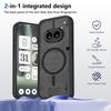 KEYSION Magnetic Phone Case for Nothing Phone 2A Plus Silicone+PC Matte Translucent Shockproof Back Cover for Nothing Phone 2A