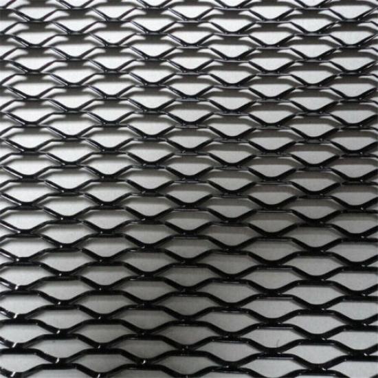 Universal Black Metal Car Bumper Hood Grille Radiator Mesh Cover Gitter 40"x13"