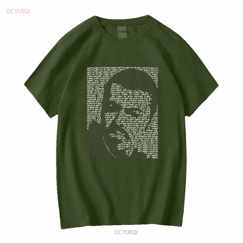 George Michael 'Fastlove' Lyrics Art T Shirt Hand Designed Tribute Merchandise Long or Short Sleeves Vintage Washed