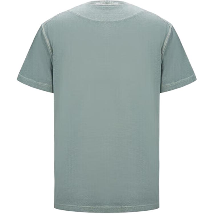 STONE ISLAND Logo Badge Design Round Neck Short Sleeve T-Shirt Unisex T-Shirt 791523757-V0155