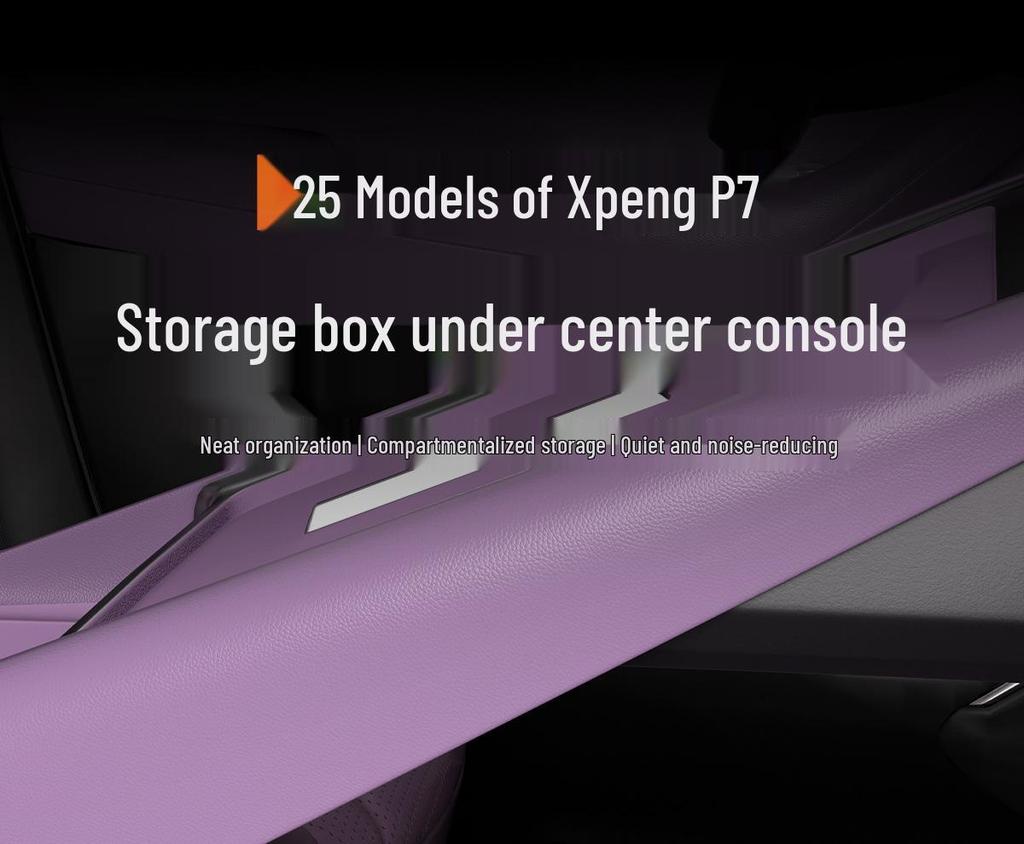 Silicone Non-slip Storage Box for XPeng P7 Console Organizer