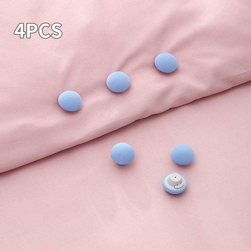 4PCS Quilt Retainer Mushroom Quilt Retainer New Safe Needle-Free Bed Sheet Retainer Comes With One Click Unlock