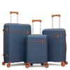 Set of 3 Polypropylene Suitcases "Travel Light" - LYS Paris 2561/3