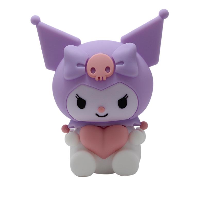 Kuromi USB Rechargeable Silicone Night Light - Sanrio Bedside Lamp & Sleep Companion