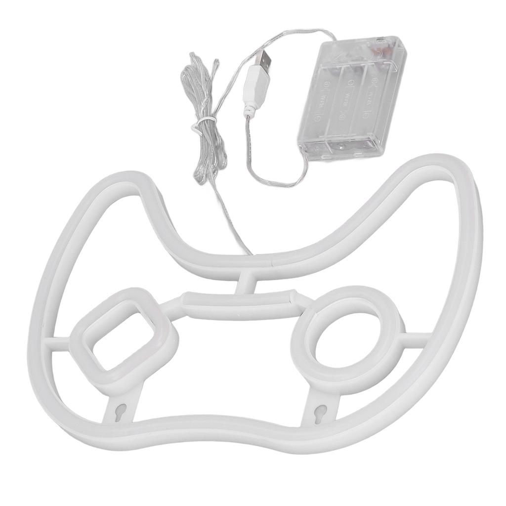 LED Neon Sign Game Controller Shaped 11inx7.5in LED Safe PVC ABS Battery USB Powered Gamepad Neon