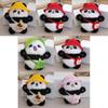 Panda Sweet Mini Plush Keychain Charming Stuffed Animal For Bags Keys And
