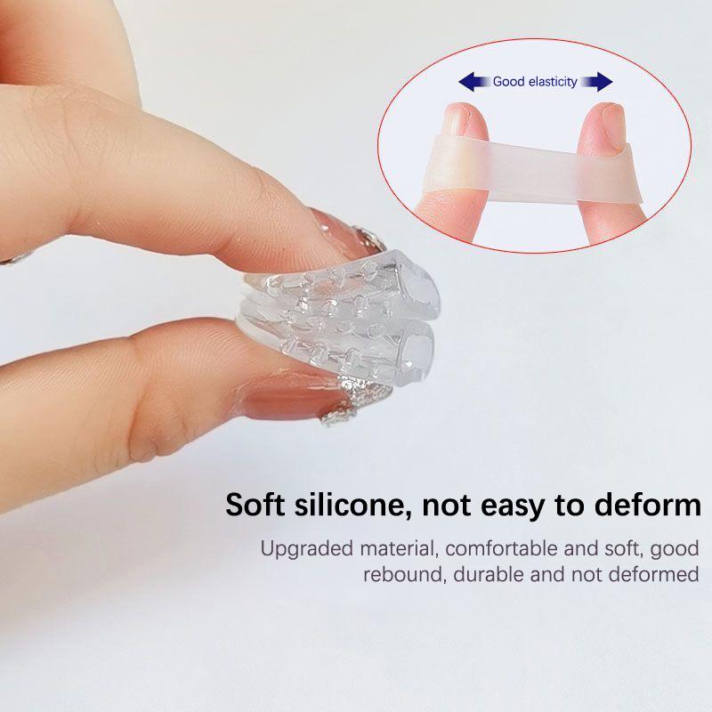 10Pcs Silicone Toe Caps Protectors Anti-Friction Breathable Toe Covers Prevents Blisters Bunion Corrector Foot Care Pedicure Too