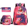 Three-piece Backpack Versatile High School Travel Bag