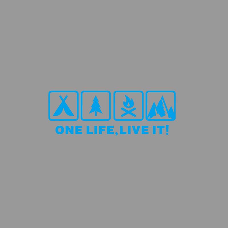 Camping outdoor life related bonfire car stickers off-road forest cycling glass window body decoration waterproof vinyl stickers