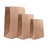 50Pcs Kraft Paper Bags Flat Grease Proof Snacks Cookie Sandwich Food