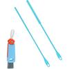 Cleaner Brush Set, 9.45 Inch Silicone Straw Brush with Cup Lid Brush Reusable Water Bottle Straw Cleaner Pipe Cleaners Crevice Brush Kitchen Cleaning