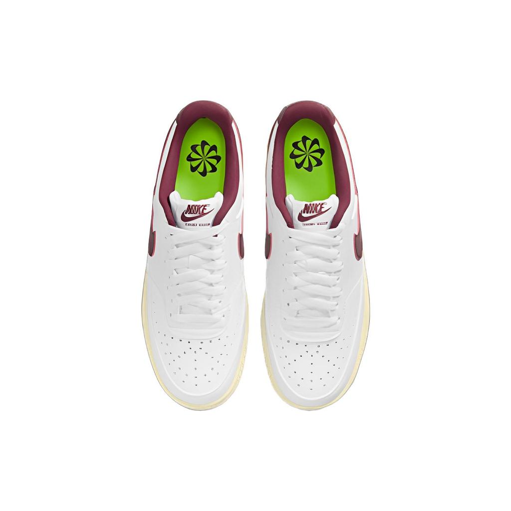 Nike Court Vision Low Next Nature White Team Red Women Sneakers Muslin Metallic-Gold-Star DH3158-106