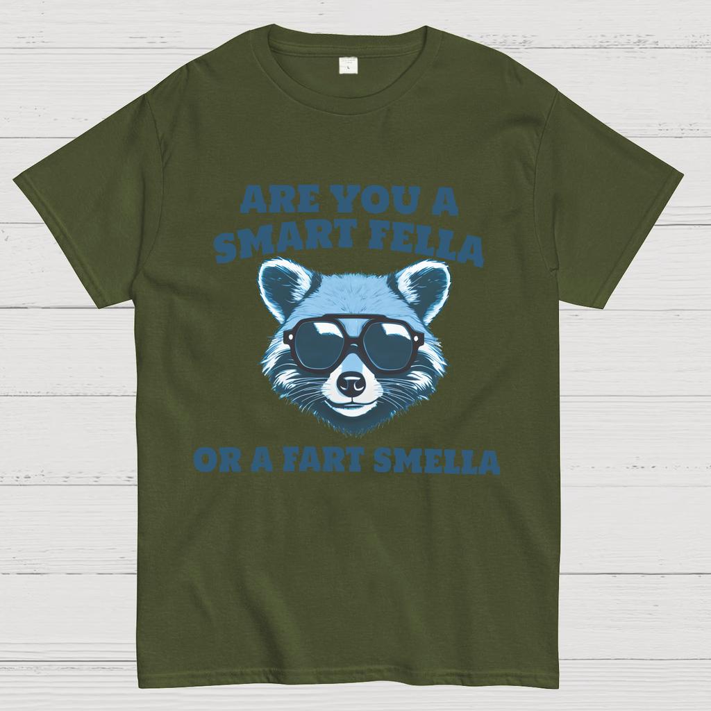 Are You A Smart Fella Or Fart Smella Cotton Summer Casual Cool Loose T-Shirt
