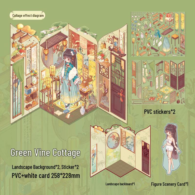 Mr. Paper Fairy Tale Book Series Flat Stickers - DIY Student Fun Pack