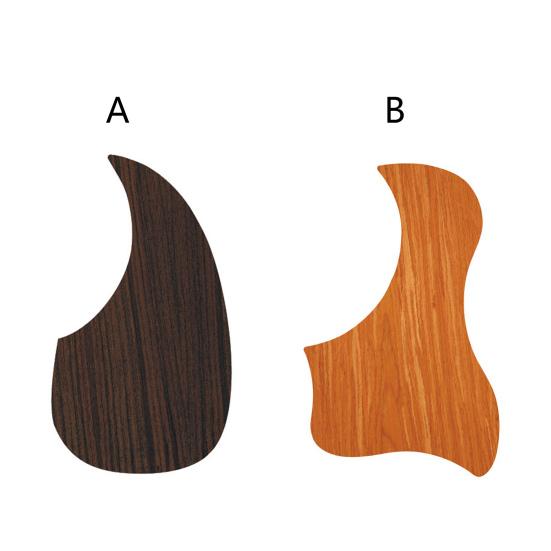 Frumos compact PVC Pickguard pentru chitară Autocolant pickguard acustic în formă de apă din lemn de nuc pentru pasionați de muzică