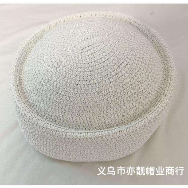 Herren Einfarbige Atmungsaktive Gestrickte Mütze Leichter Zylindrischer Hut