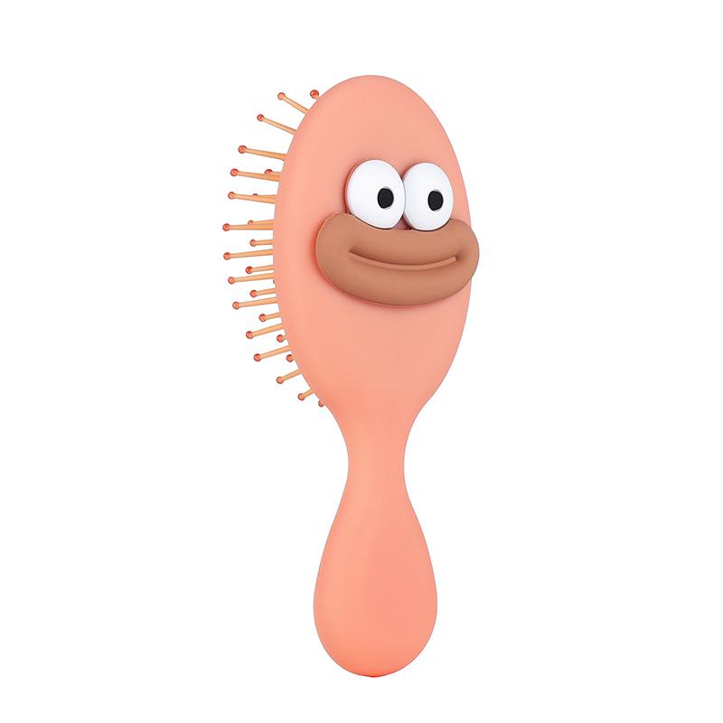 

Cute Cartoon Air Cushion Massage Comb - Portable, Smooths Hair, Ideal for Students & Women 14x6x3cm оранжевый