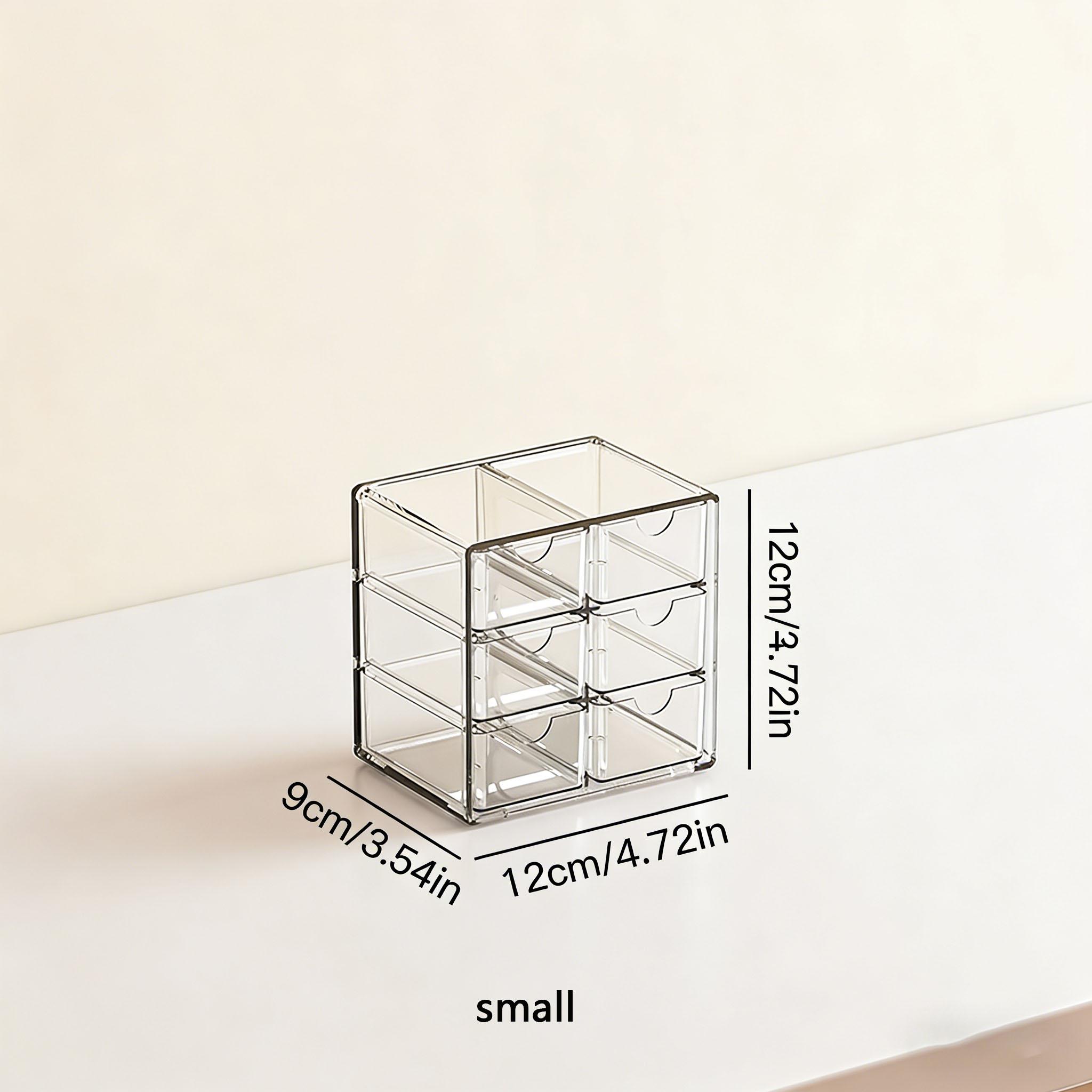 

Acrylic Organizer with 6 Drawers ,Clear Storage Drawers for Office Supplies,Desk Organization and Storage for Makeup,Jewelry,Art