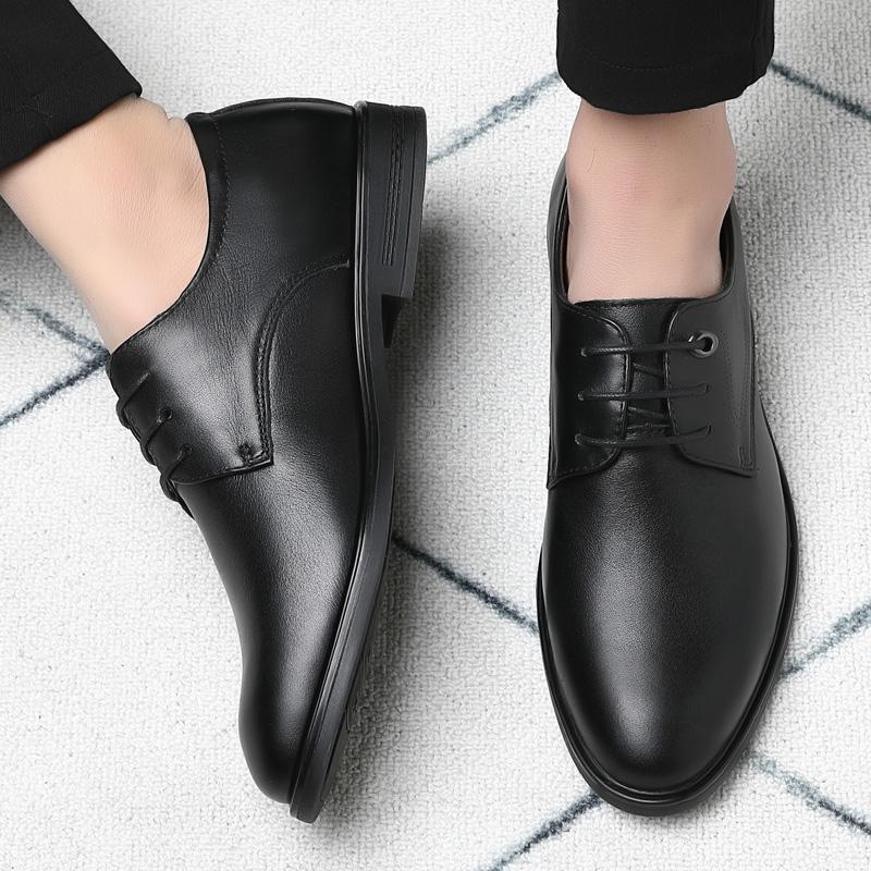 Genuine Leather Business Men's Shoes Luxury Minimalist Style Dress Up Party Daily Office Work Adult High-quality Shoes 38-44
