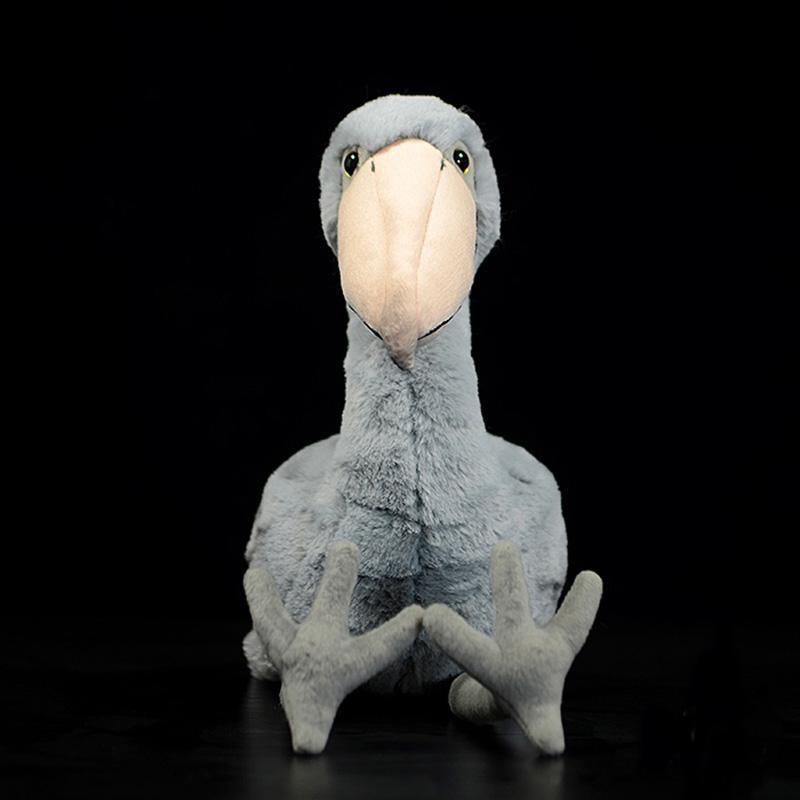 New Realistic Shoebill Stuffed Animals Toy Soft Whale-headed Stork Bird Plush Doll Birthday Christmas Gifts