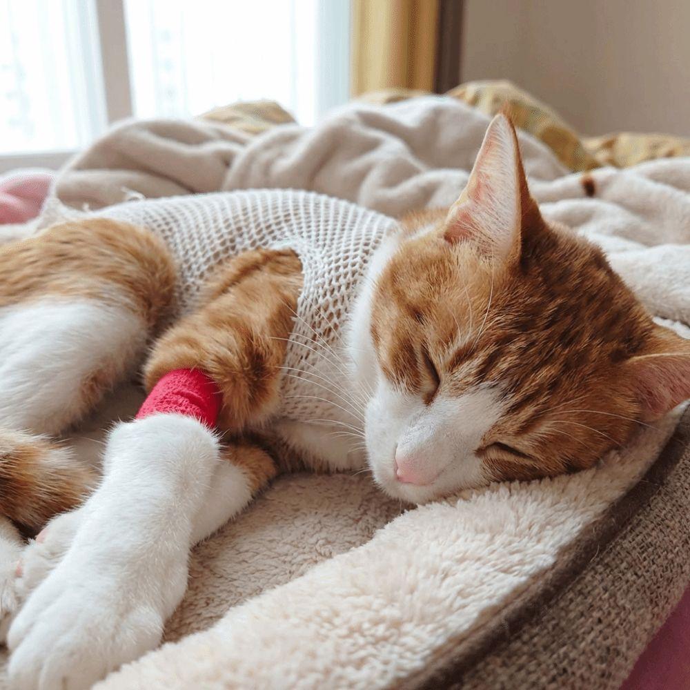 Elastický ochranný potah pro mazlíčky Prodyšná síťovaná návleková bandáž na koleno a tlapku pro mazlíčky Síťovaná bandáž pro kastrované mazlíčky