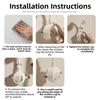 Tulip Pattern Shower Head Support Stand 360° Adjustable Wall Mounted Shower Base  Kitchen