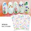 13pcs Nail Art Sticker Self Adhesive Nail Decoration DIY Manicure Decals Tool