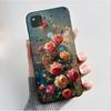 Case For Google Pixel 4a Luxury Fashion Butterfly Flowers Soft Matte TPU Silicon Back Cover Black For Pixel4a 4G 5G Phone Case