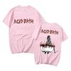 Rock Band The Acid Bath Demos Album Double Sided Print T-shirts Men Vintage Gothic T Shirt Summer Male Casual Oversized Tshirt