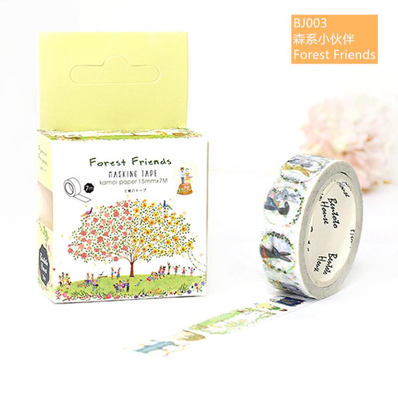 21 Design Original Paper Washi Tape Flower 15mm Adhesive Masking Tapes DIY Decoration Stickers