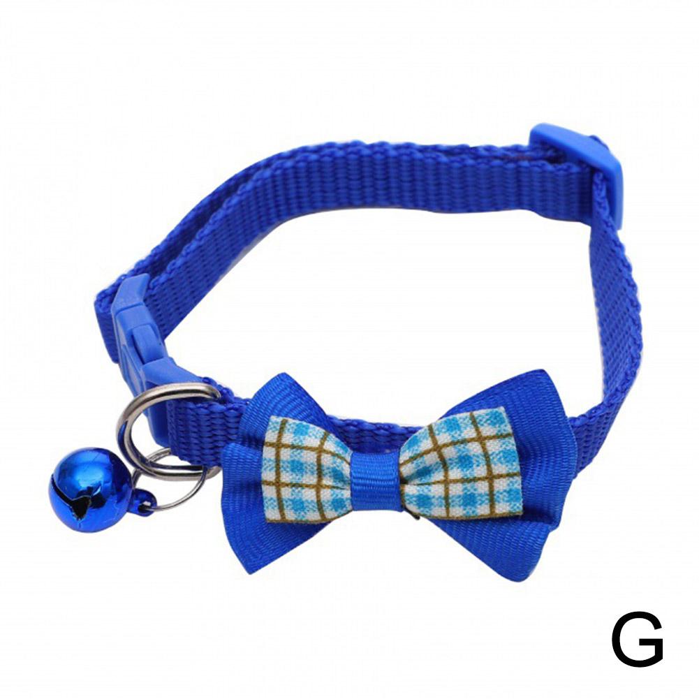 Cotton Cat Collar Puppy Bow Tie Kitten Safety Buckle Collar Adjustable Quick Release Pet Supplies Dog Collar Cat Accessories