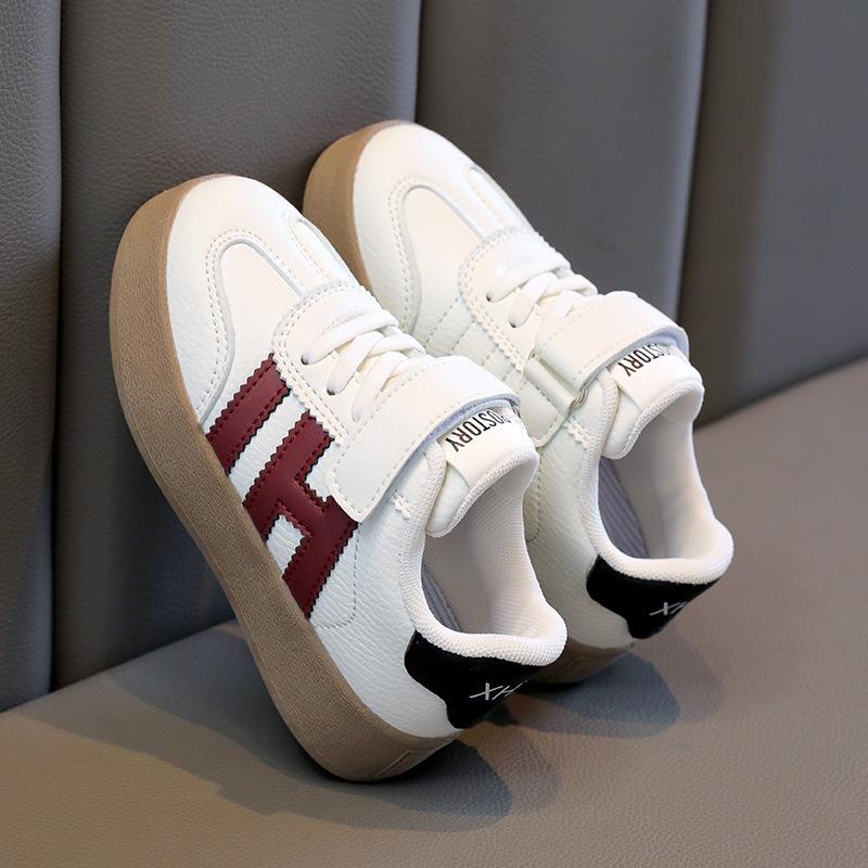 Small White Shoes Girls Board Shoes Autumn and Winter New Fleece Sports Shoes for Children and Students Casual Single Shoes