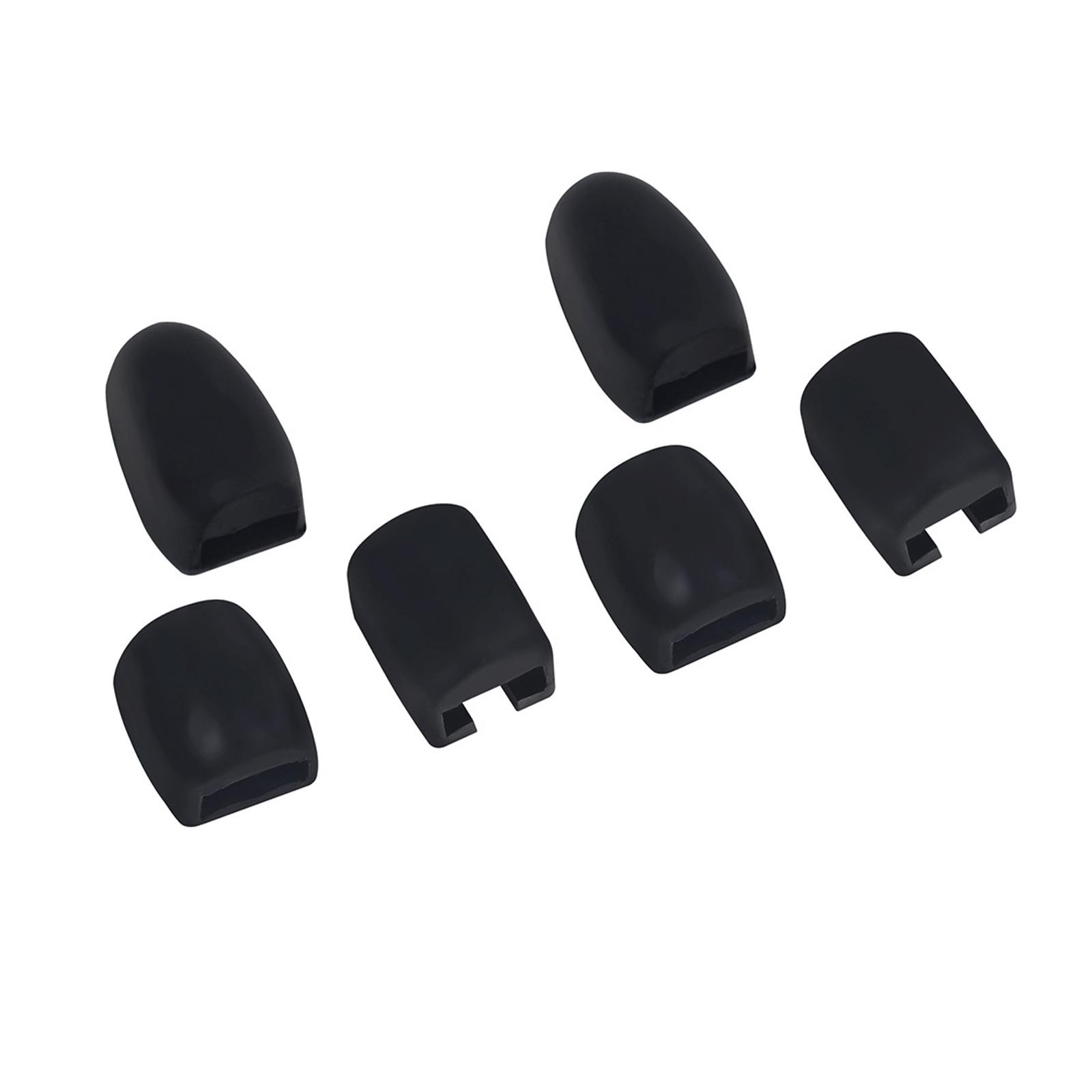 

6pcs Right Hand Side Key Pads Saxophone Thumb Rest Cushion Wind Music Sax Soft Silicone Side Key Mats black #1