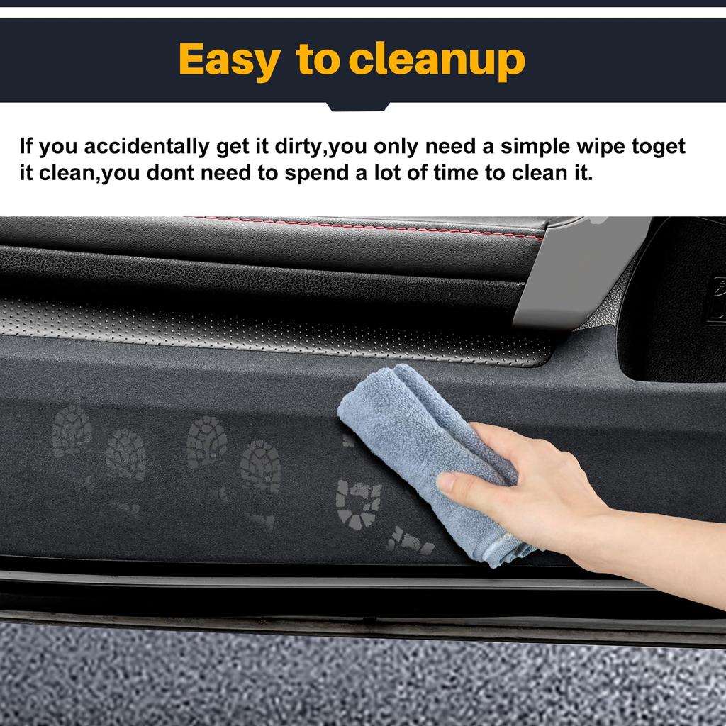 KUNGKIC Suede Door Protectors for Toyota 86 GT86 ZN6 and Subaru BRZ Scratch and Stain Interior Car Accessories 2012-2020 ZD6, Prevention,