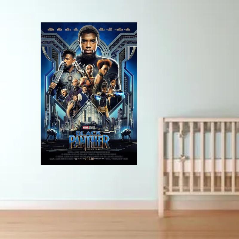 Elegant 2 Poster Framed Sci-fi Hero Wall Art For Living Room Bedroom Decor