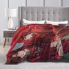 Heaven Official's Blessing Flannel Blanket  Super Warm Throw Blanket for Couch Bed Camping Novelty Bedspread Sofa Bed Cover