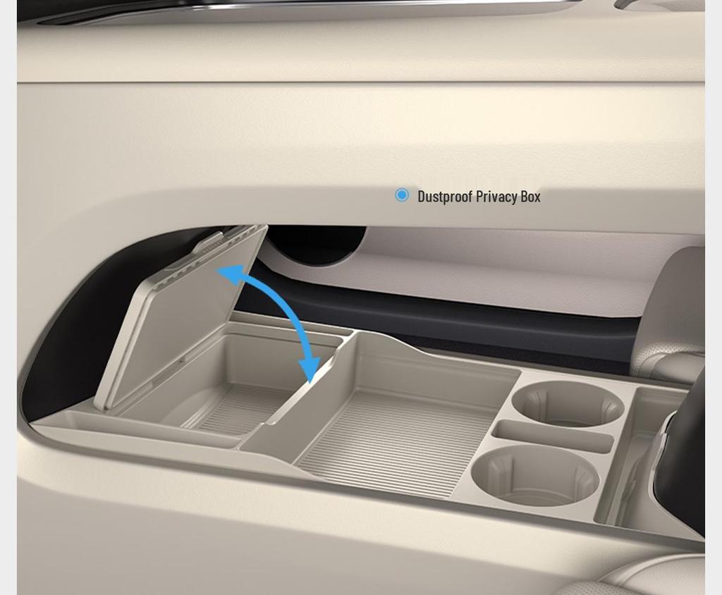 Li Auto i6 Lower Console Silicone Storage Box: Fits 25 Models, Non-slip & Wear-resistant