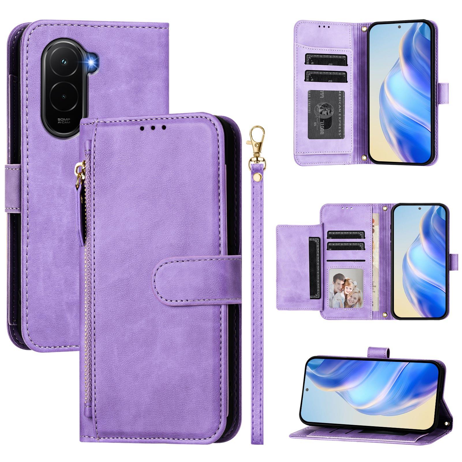 

Для Xiaomi Poco M7 Plus 5G/M7 4G (169мм) Чохол Кишеня на блискавці Кілька слотів для карток Шкіряний чохол для телефону