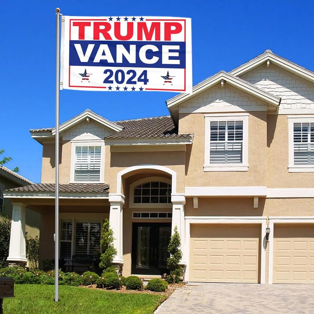 US Election Flag, Campaign Background Fabric, Atmosphere Decoration, Hanging Flag, Banner, Flag