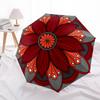 1pc Floral Mandala Design Automatic Umbrella Durable Iron Frame & Plastic Handle, Gift for Men & Women, Sturdy Construction Yy250905184