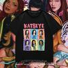 Katseye Kpop Unisex T Shirt Short Sleeve Boys Girls Megan Daniella Manon Lara Sofia Yunchae Fan Printed Casual Basic Tee